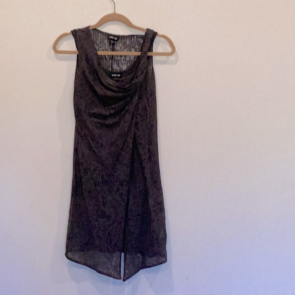 Ronen Chen sexy Lacey PO wrap tunic w/matching Jersey tank in Israel 0, US 4.